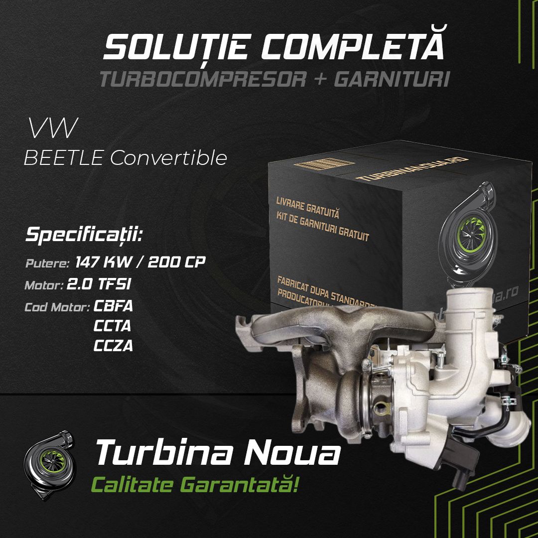 Turbina VW BEETLE Convertible 2.0 TFSI 147 KW / 200 CP Noua - Image 2