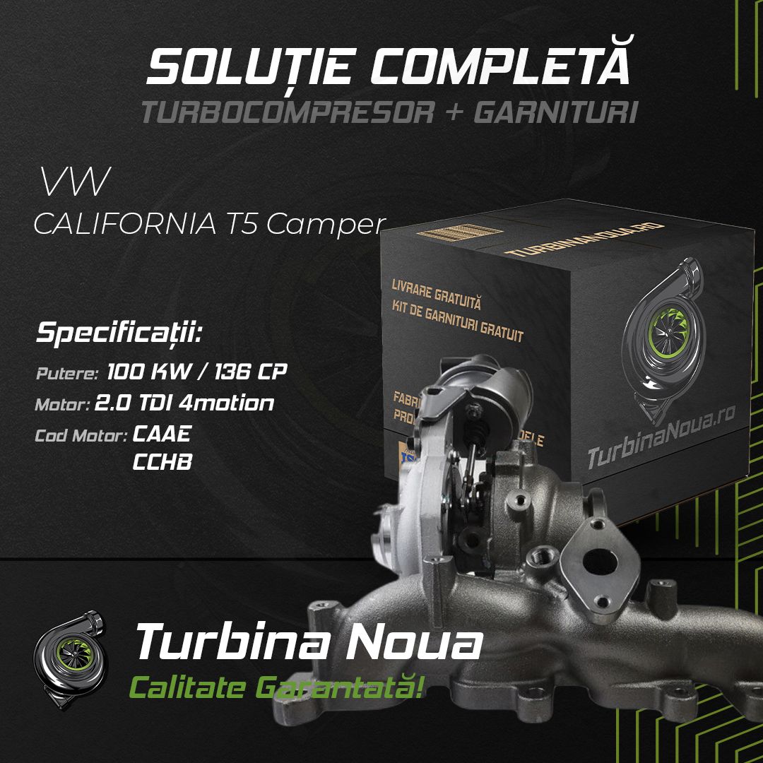 Turbina VW CALIFORNIA T5 Camper 2.0 TDI 4motion 100 KW / 136 CP Noua - Image 2
