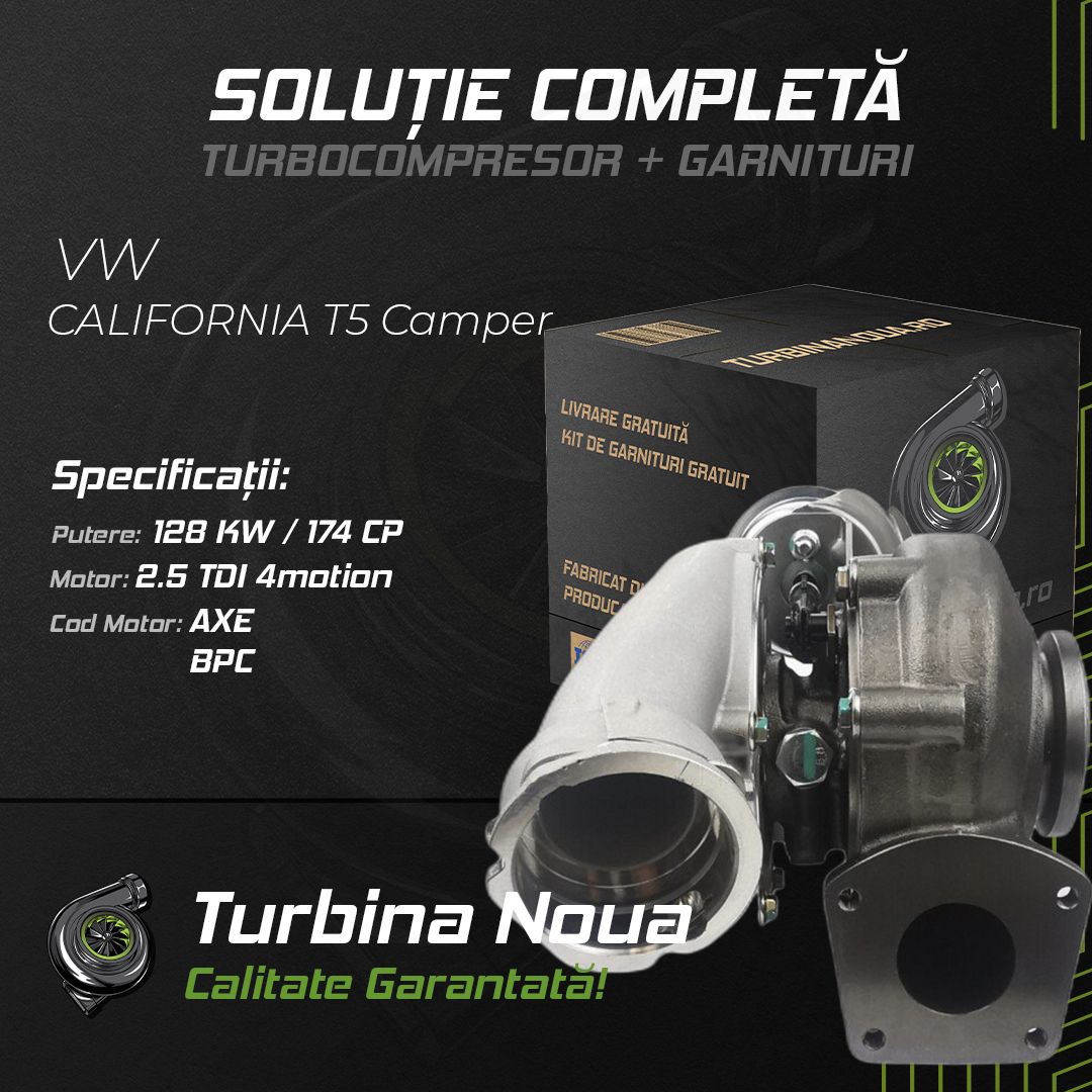 Turbina VW CALIFORNIA T5 Camper 2.5 TDI 4motion 128 KW / 174 CP Noua - Image 2