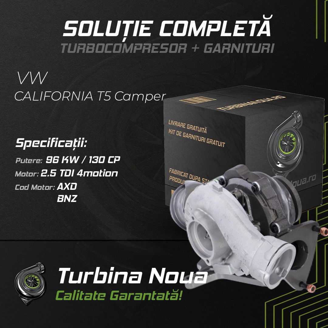 Turbina VW CALIFORNIA T5 Camper 2.5 TDI 4motion 96 KW / 130 CP Noua - Image 2