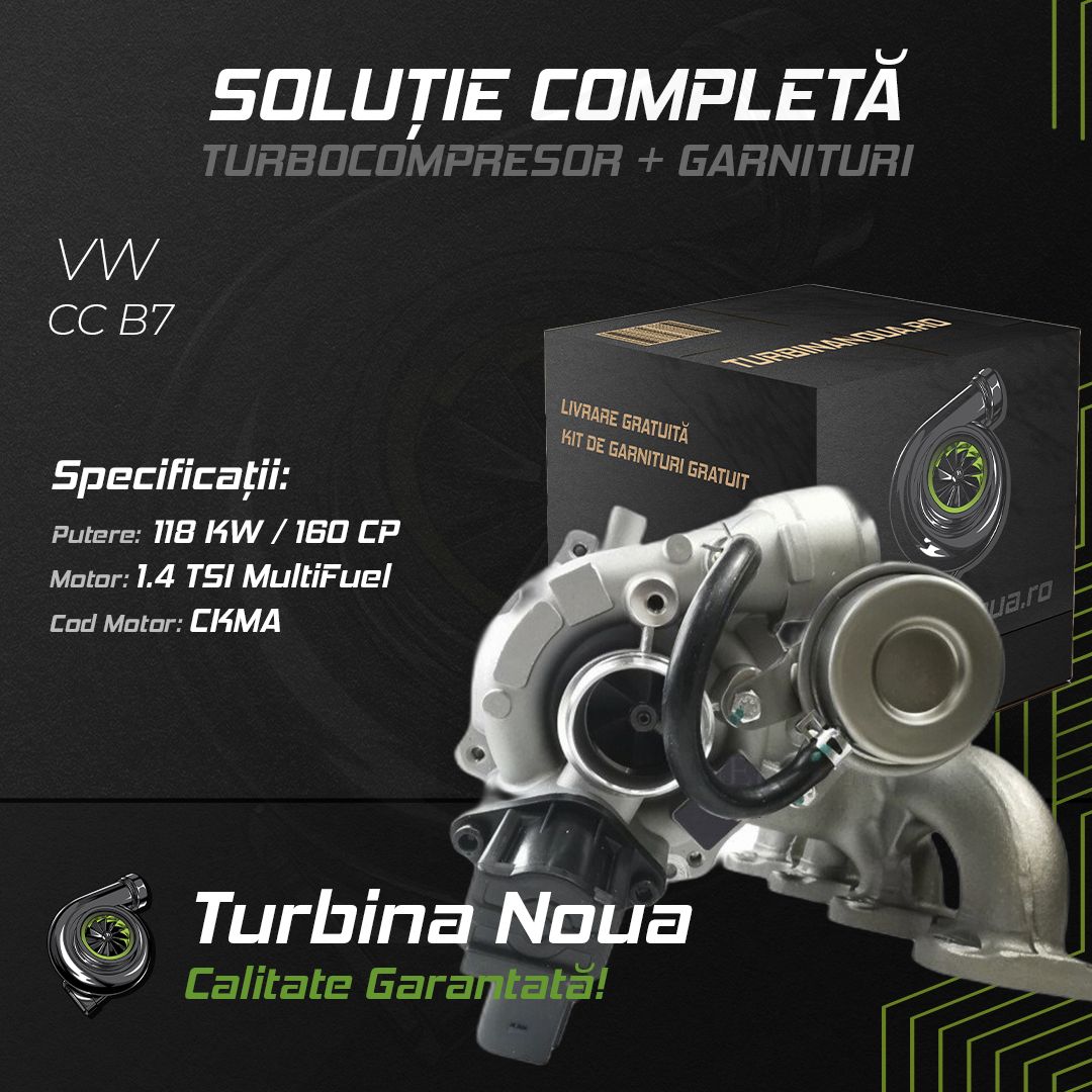 Turbina VW CC B7 1.4 TSI MultiFuel 118 KW / 160 CP Noua - Image 2