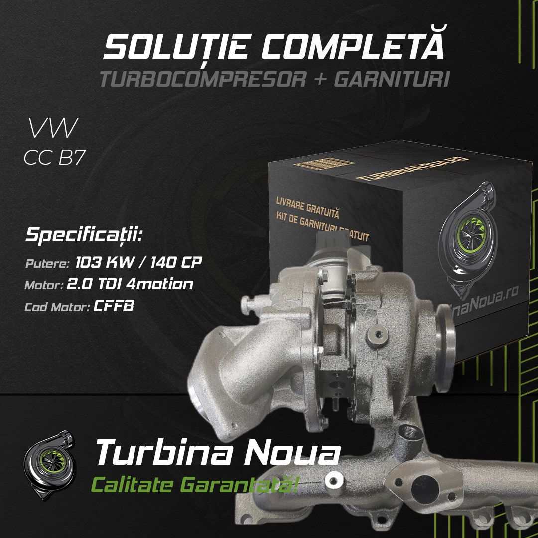 Turbina VW CC B7 2.0 TDI 4motion 103 KW / 140 CP Noua - Image 2