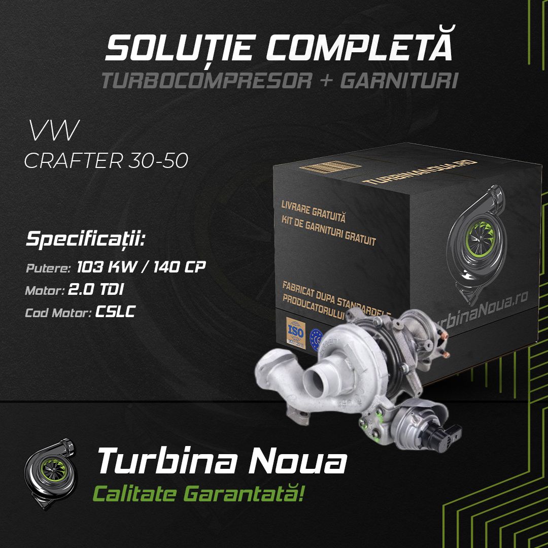 Turbina VW CRAFTER 30-50 2.0 TDI 103 KW / 140 CP Noua - Image 2