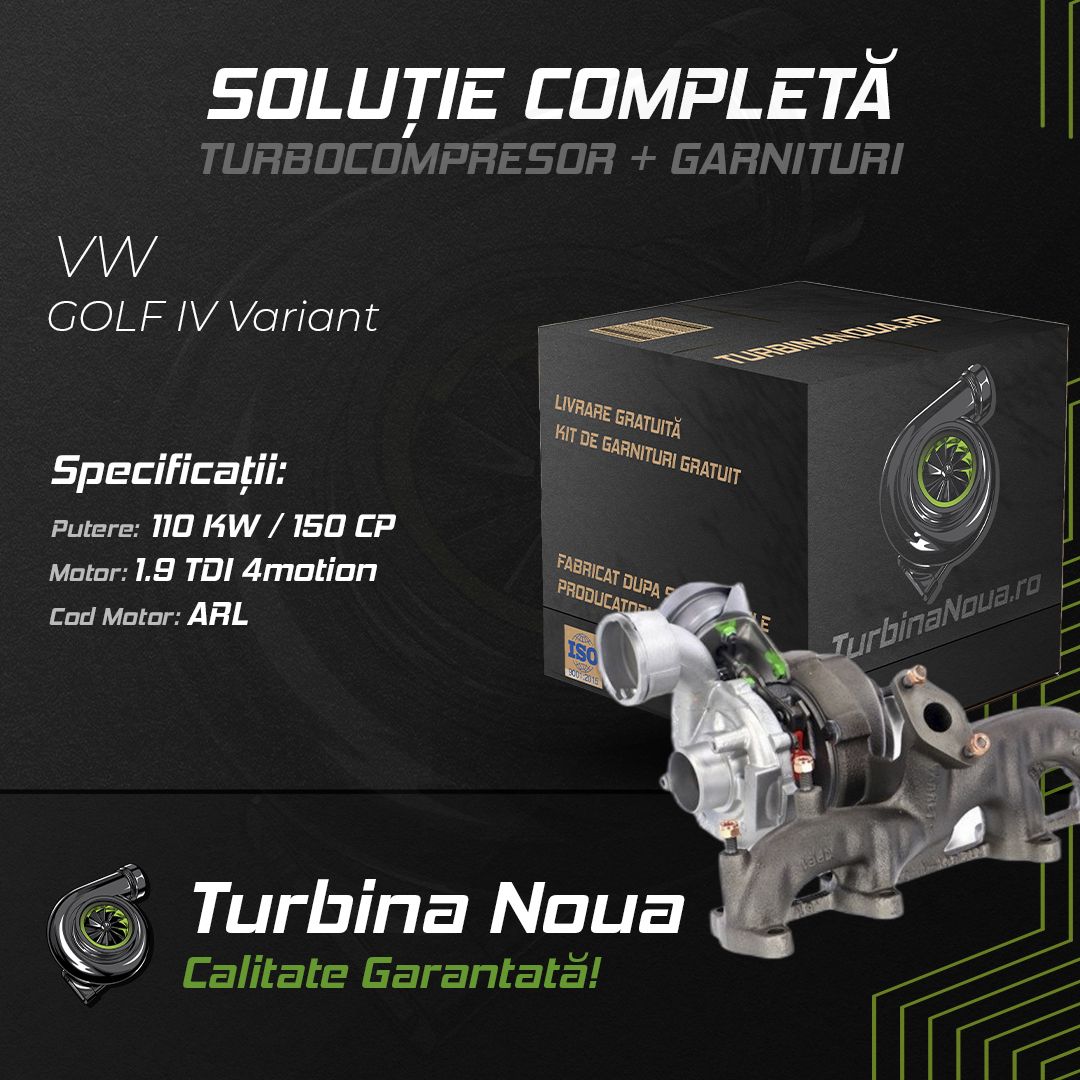 Turbina VW GOLF IV Variant 1.9 TDI 4motion 110 KW / 150 CP Noua - Image 2