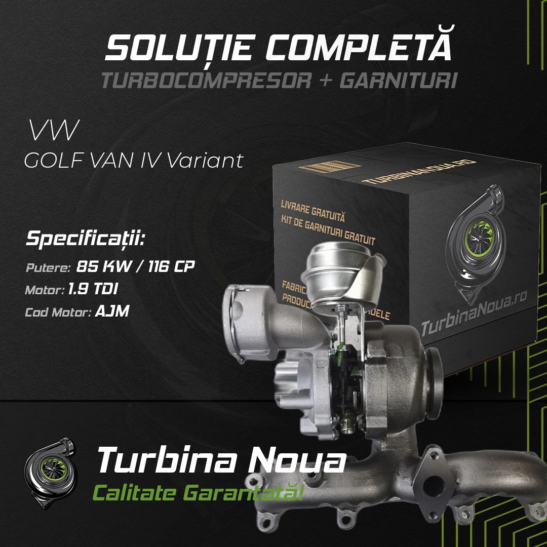Turbina VW GOLF VAN IV Variant 1.9 TDI 85 KW / 116 CP Noua - Image 2