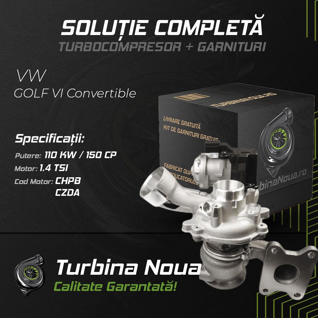 Turbina VW GOLF VI Convertible 1.4 TSI 110 KW / 150 CP Noua - Image 2