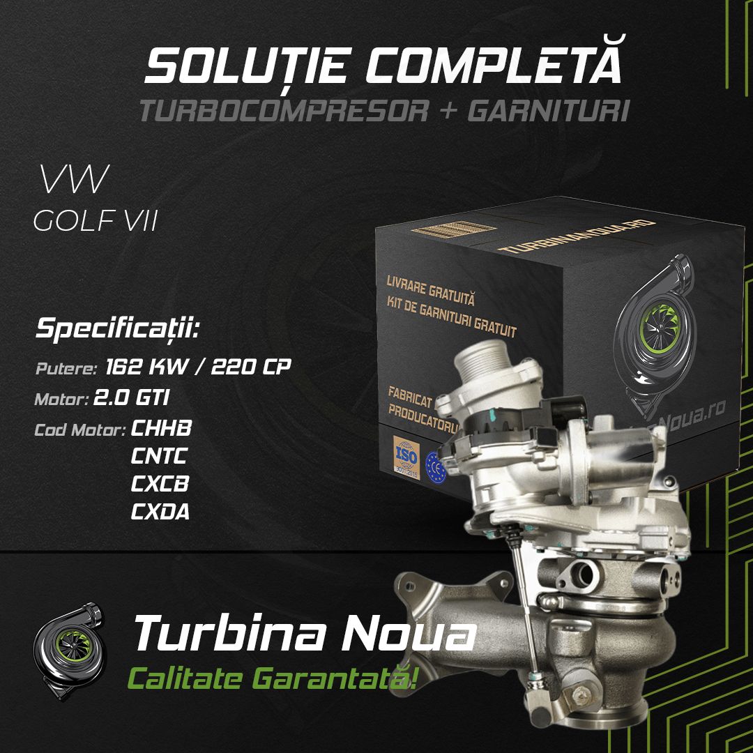 Turbina VW GOLF VII 2.0 GTI 162 KW / 220 CP Noua - Image 2