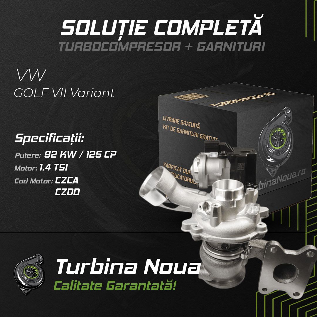 Turbina VW GOLF VII Variant 1.4 TSI 92 KW / 125 CP Noua - Image 2