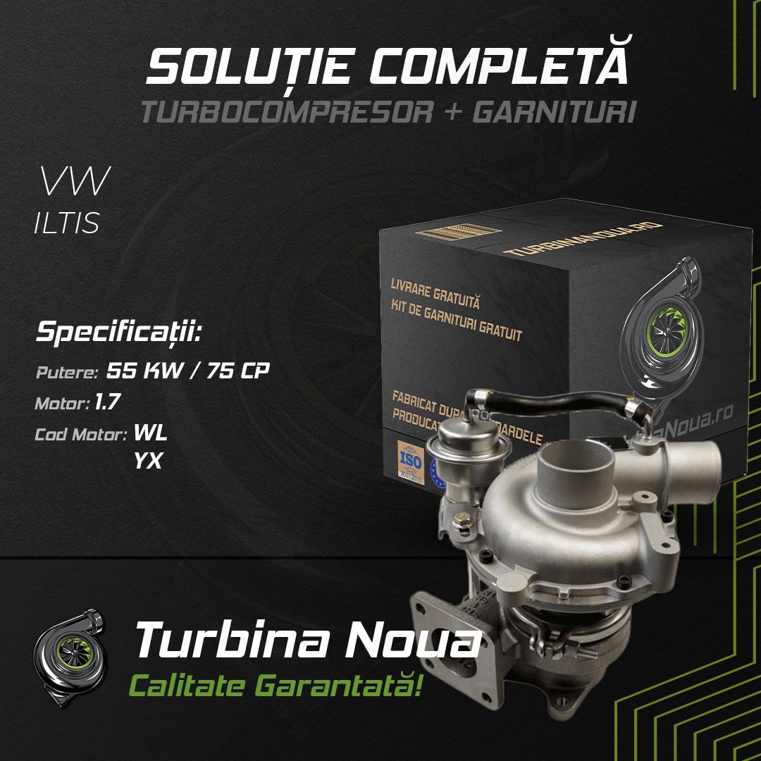 Turbina VW ILTIS 1.7 55 KW / 75 CP Noua - Image 2
