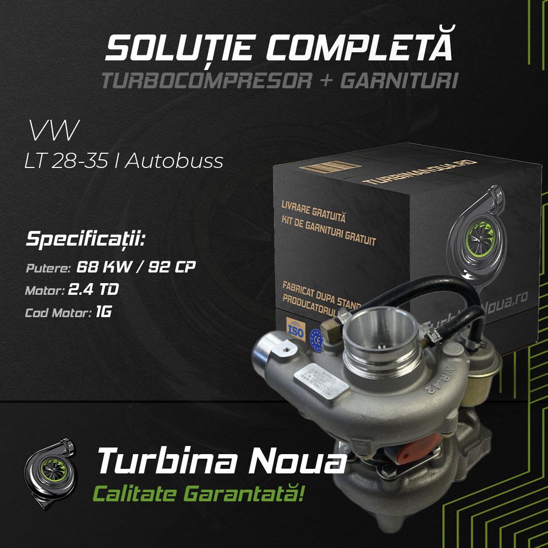 Turbina VW LT 28-35 I Autobuss 2.4 TD 68 KW / 92 CP Noua - Image 2