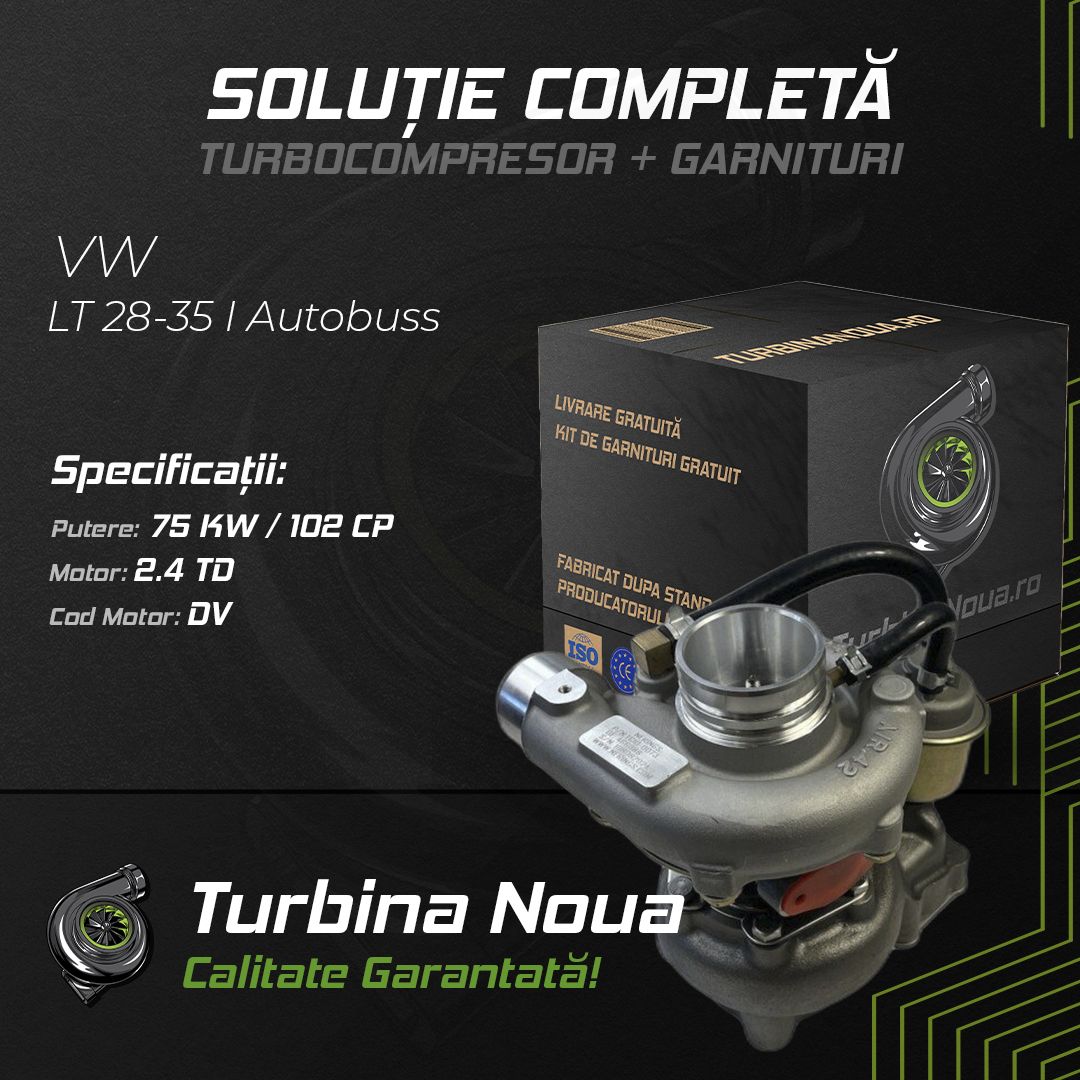 Turbina VW LT 28-35 I Autobuss 2.4 TD 75 KW / 102 CP Noua - Image 2