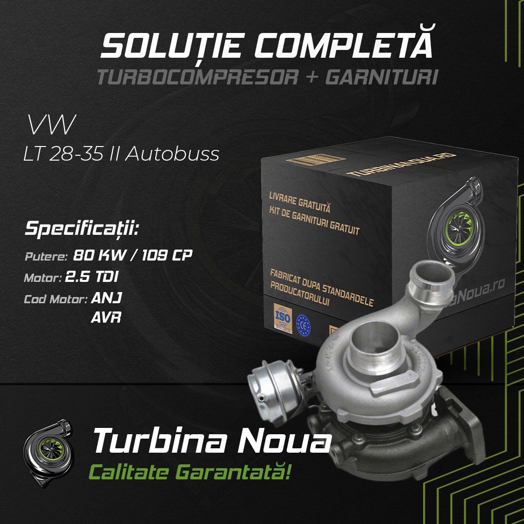 Turbina VW LT 28-35 II Autobuss 2.5 TDI 80 KW / 109 CP Noua - Image 2