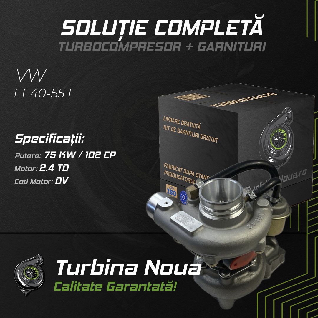 Turbina VW LT 40-55 I 2.4 TD 75 KW / 102 CP Noua - Image 2
