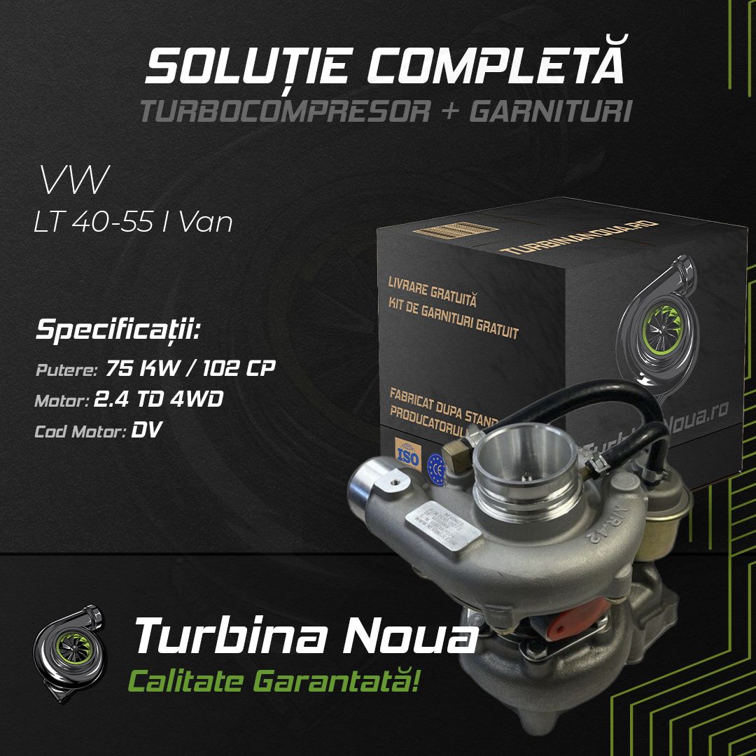 Turbina VW LT 40-55 I Van 2.4 TD 4WD 75 KW / 102 CP Noua - Image 2