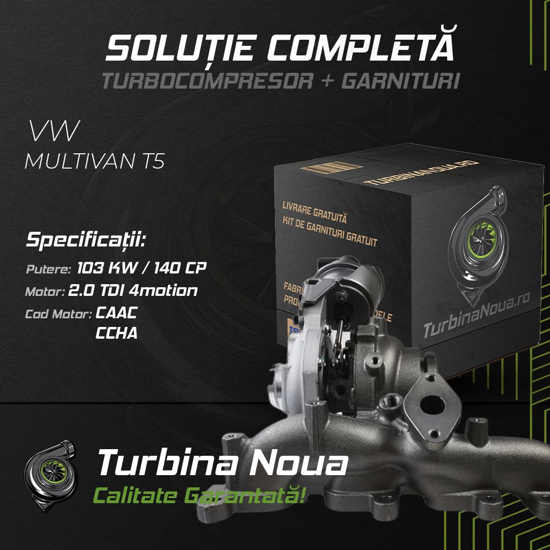 Turbina VW MULTIVAN T5 2.0 TDI 4motion 103 KW / 140 CP Noua - Image 2