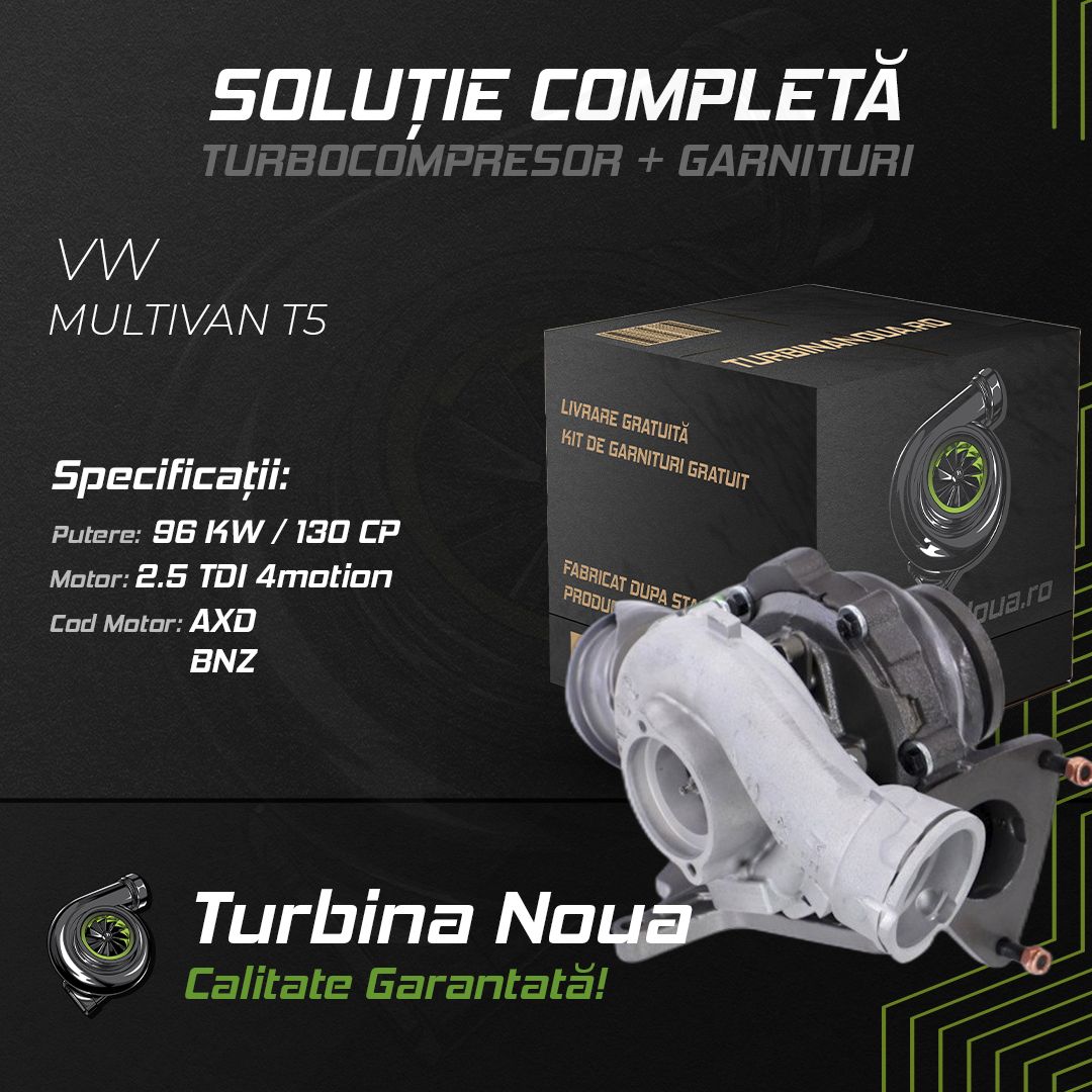 Turbina VW MULTIVAN T5 2.5 TDI 4motion 96 KW / 130 CP Noua - Image 2