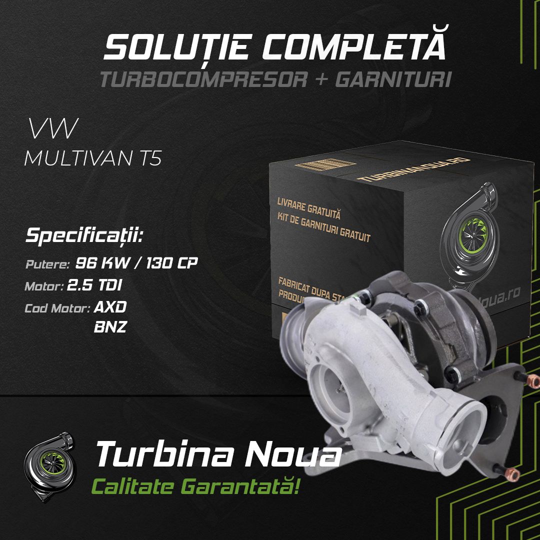 Turbina VW MULTIVAN T5 2.5 TDI 96 KW / 130 CP Noua - Image 2