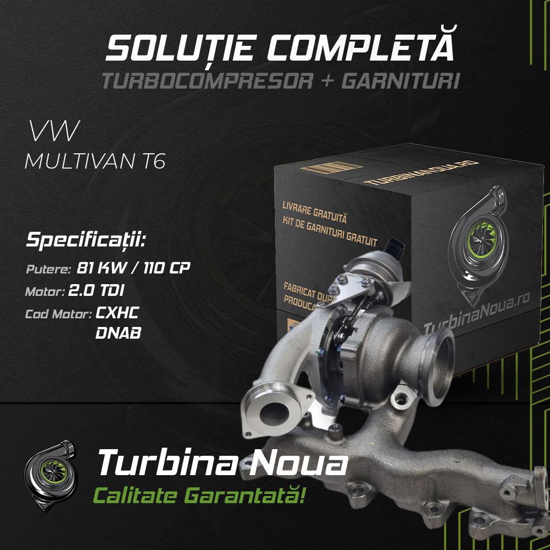 Turbina VW MULTIVAN T6 2.0 TDI 81 KW / 110 CP Noua - Image 2