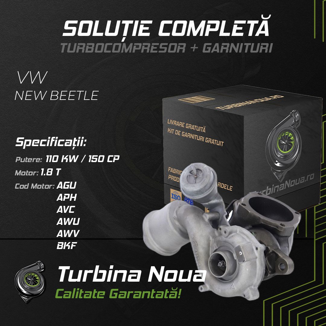 Turbina VW NEW BEETLE 1.8 T 110 KW / 150 CP Noua - Image 2