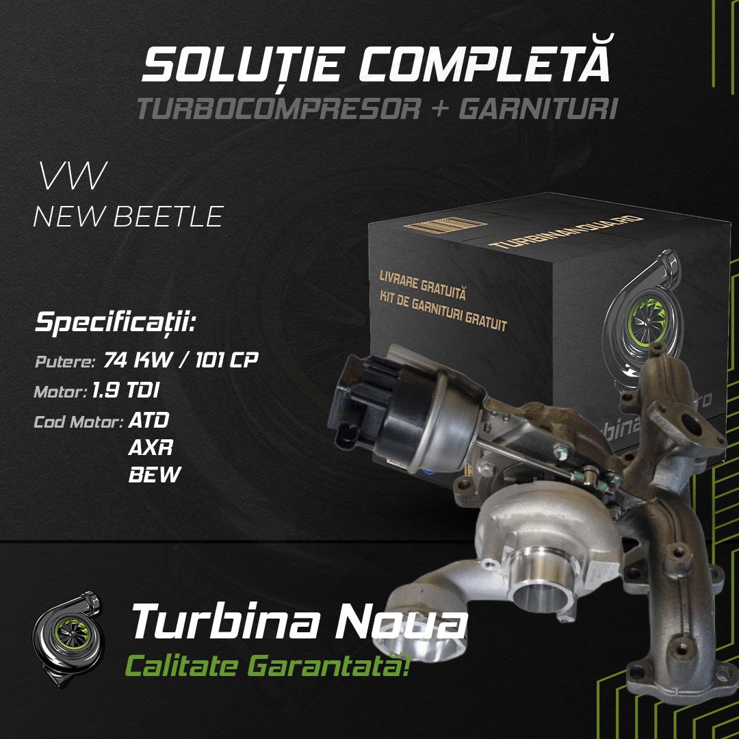Turbina VW NEW BEETLE 1.9 TDI 74 KW / 101 CP Noua - Image 2