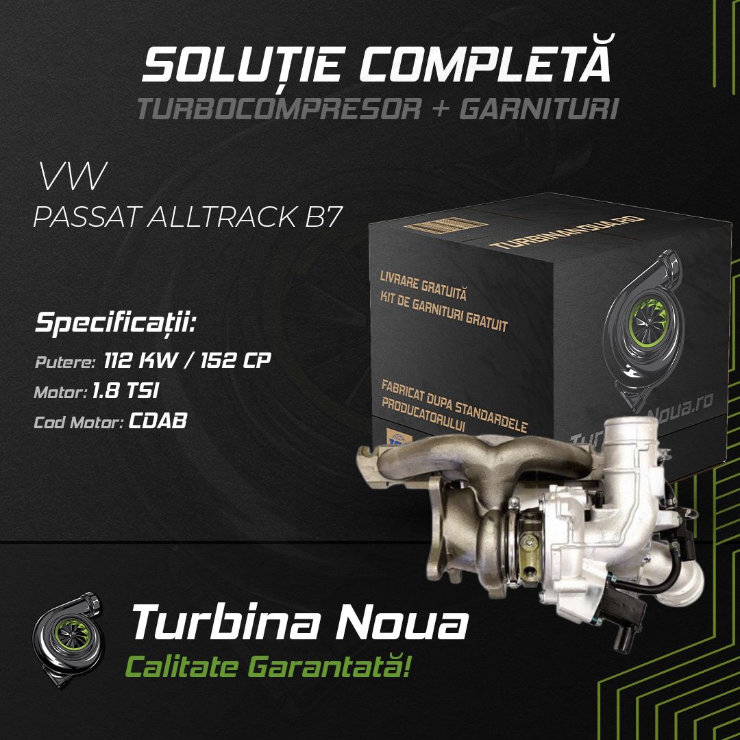 Turbina VW PASSAT ALLTRACK B7 1.8 TSI 112 KW / 152 CP Noua - Image 2