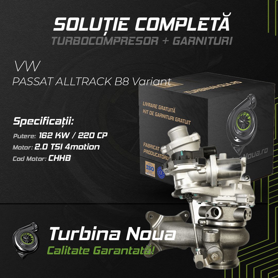 Turbina VW PASSAT ALLTRACK B8 Variant 2.0 TSI 4motion 162 KW / 220 CP Noua - Image 2