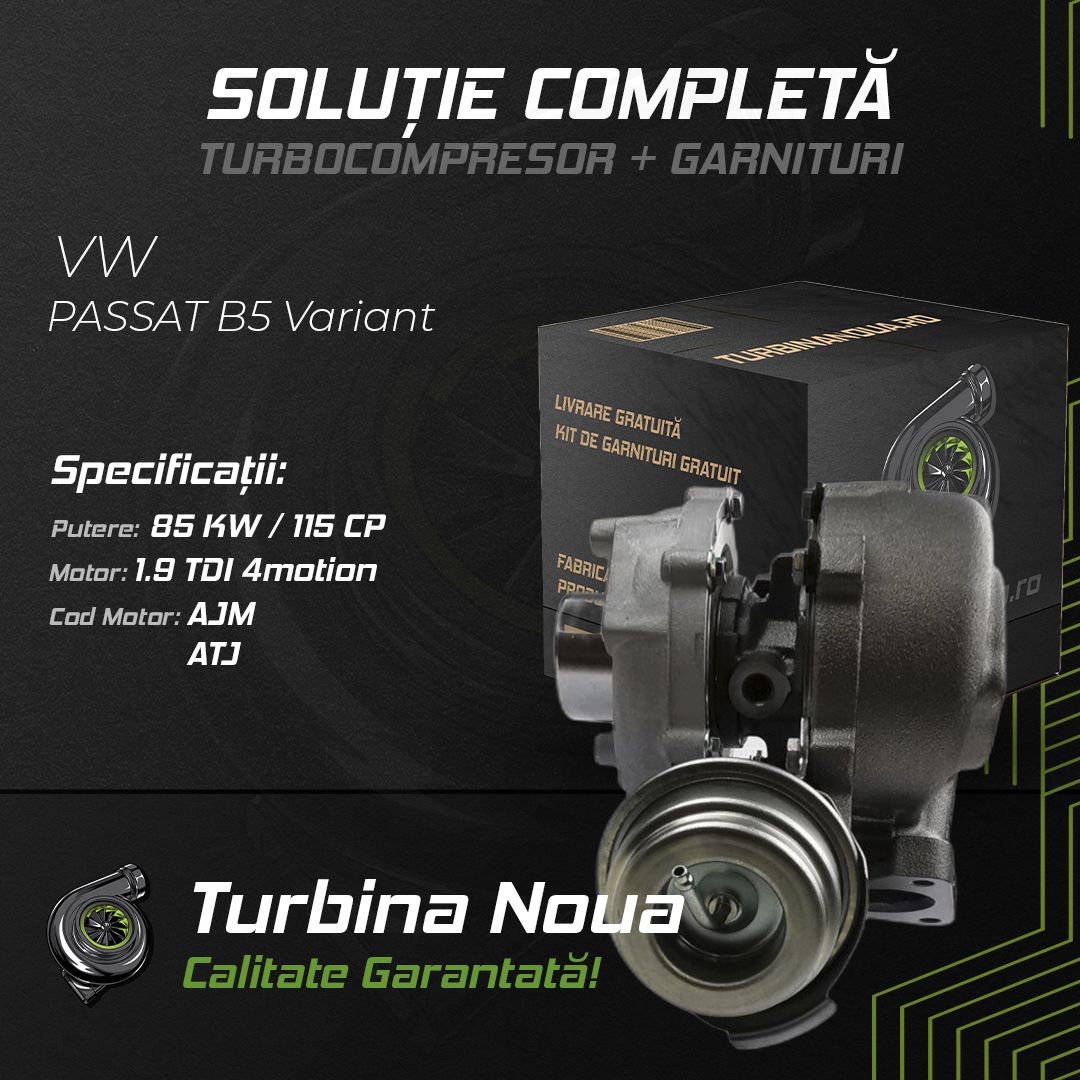 Turbina VW PASSAT B5 Variant 1.9 TDI 4motion 85 KW / 115 CP Noua - Image 2