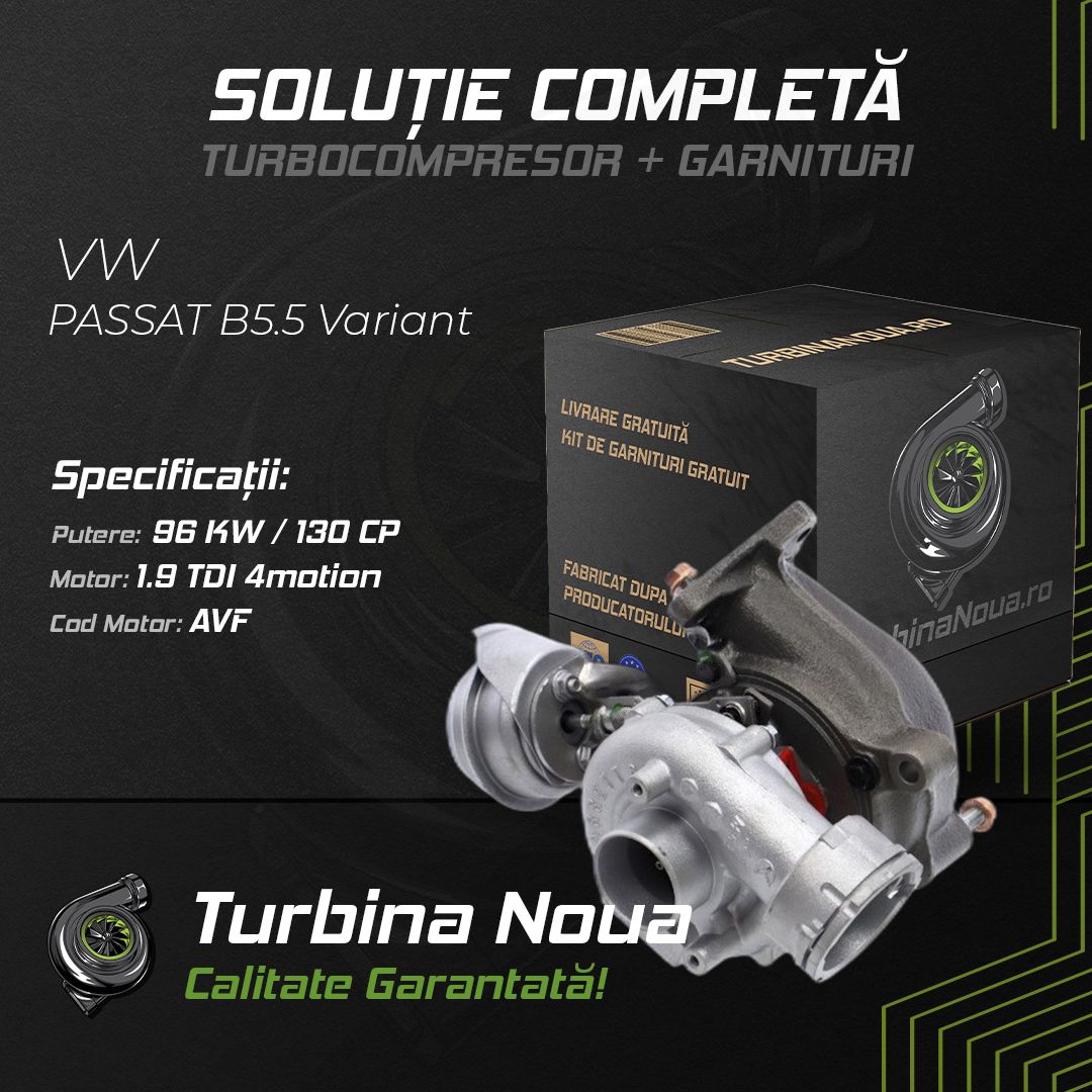 Turbina VW PASSAT B5.5 Variant 1.9 TDI 4motion 96 KW / 130 CP Noua - Image 2