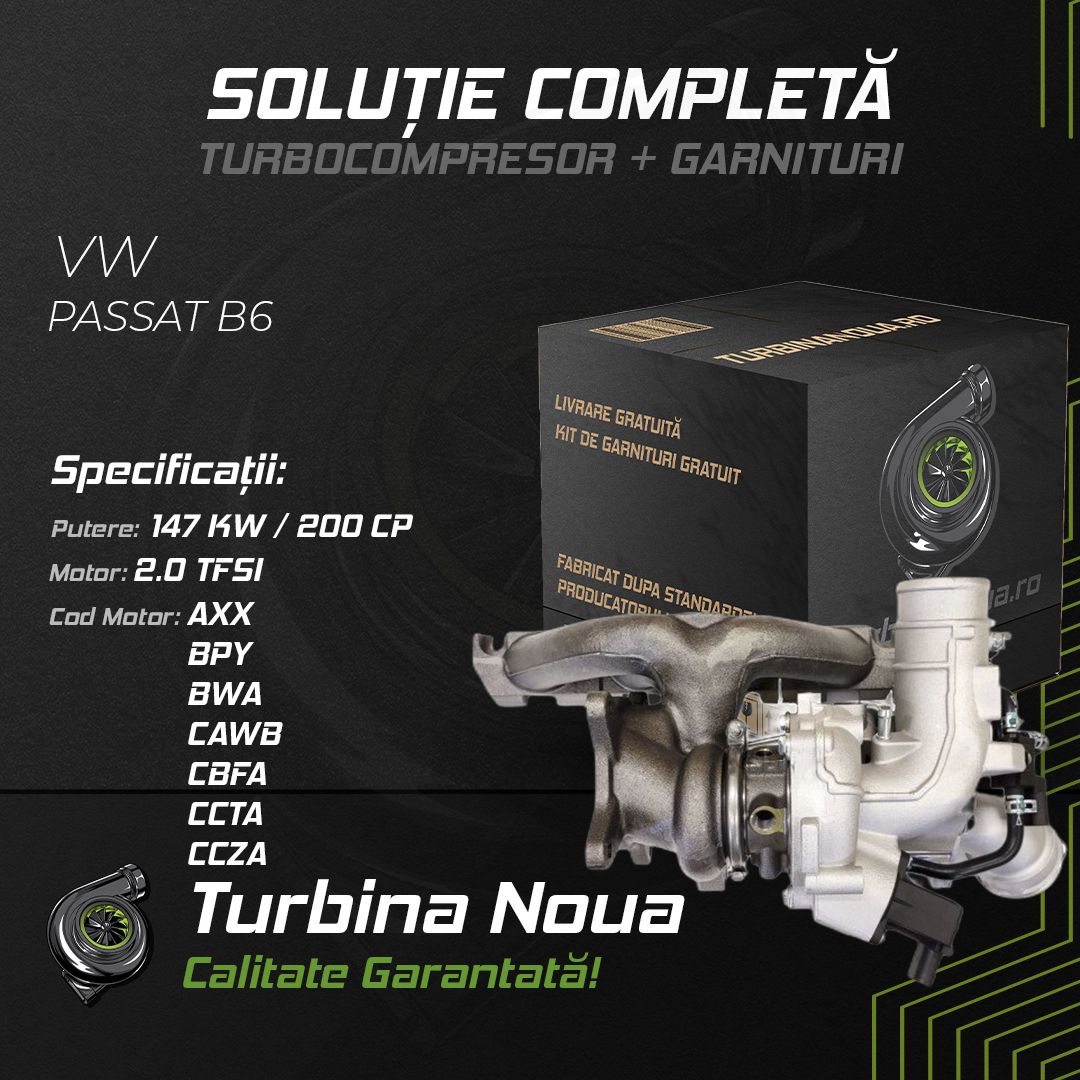 Turbina VW PASSAT B6 2.0 TFSI 147 KW / 200 CP Noua - Image 2