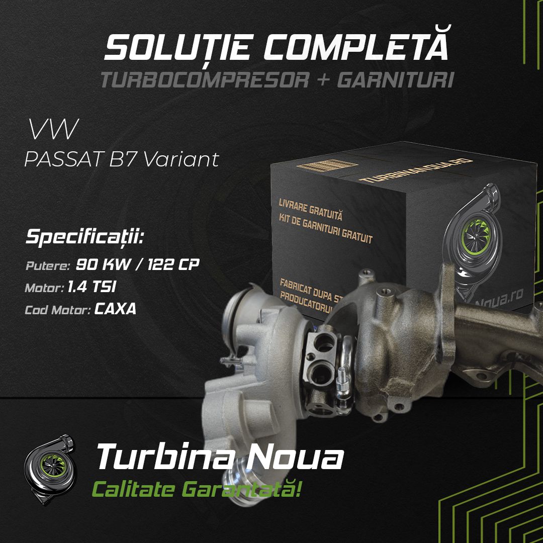 Turbina VW PASSAT B7 Variant 1.4 TSI 90 KW / 122 CP Noua - Image 2