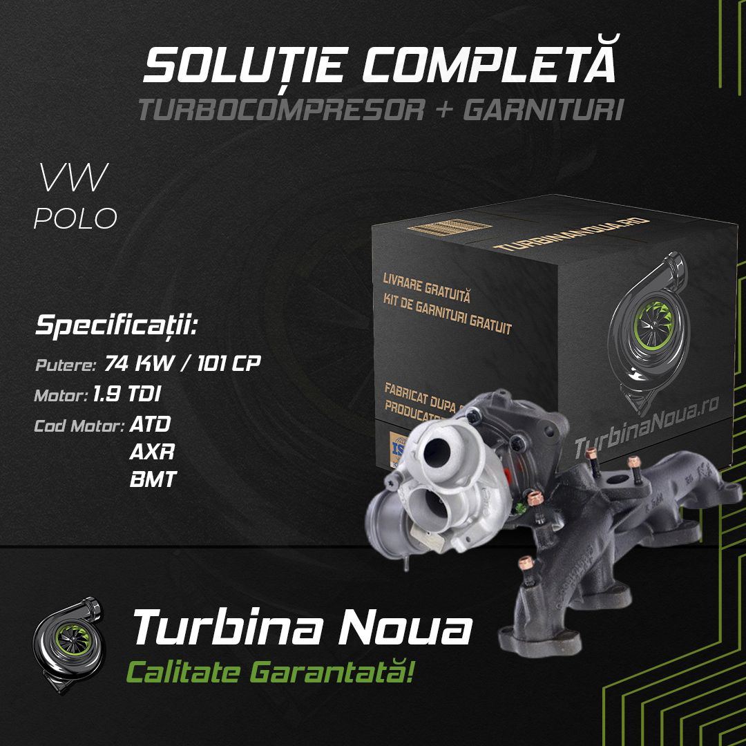 Turbina VW POLO 1.9 TDI 74 KW / 101 CP Noua - Image 2
