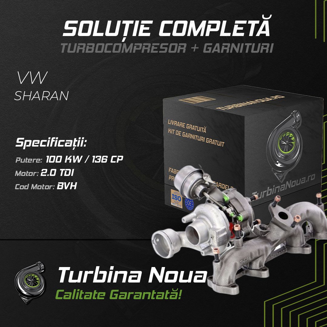 Turbina VW SHARAN 2.0 TDI 100 KW / 136 CP Noua - Image 2