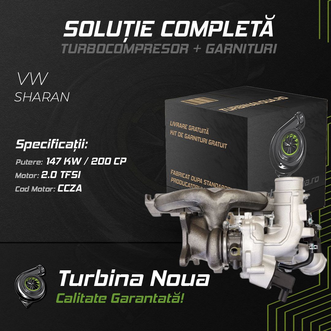 Turbina VW SHARAN 2.0 TFSI 147 KW / 200 CP Noua - Image 2