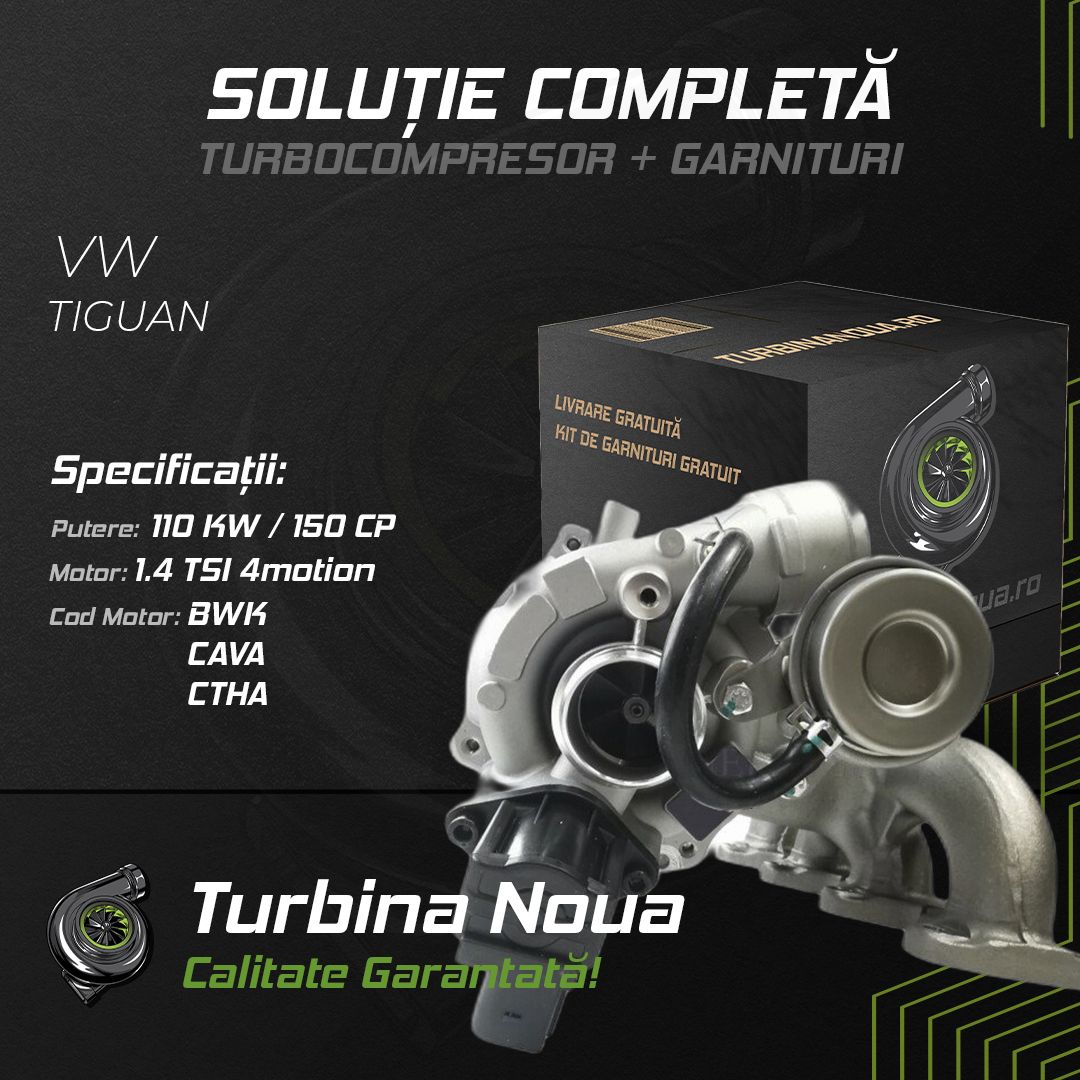 Turbina VW TIGUAN 1.4 TSI 4motion 110 KW / 150 CP Noua - Image 2