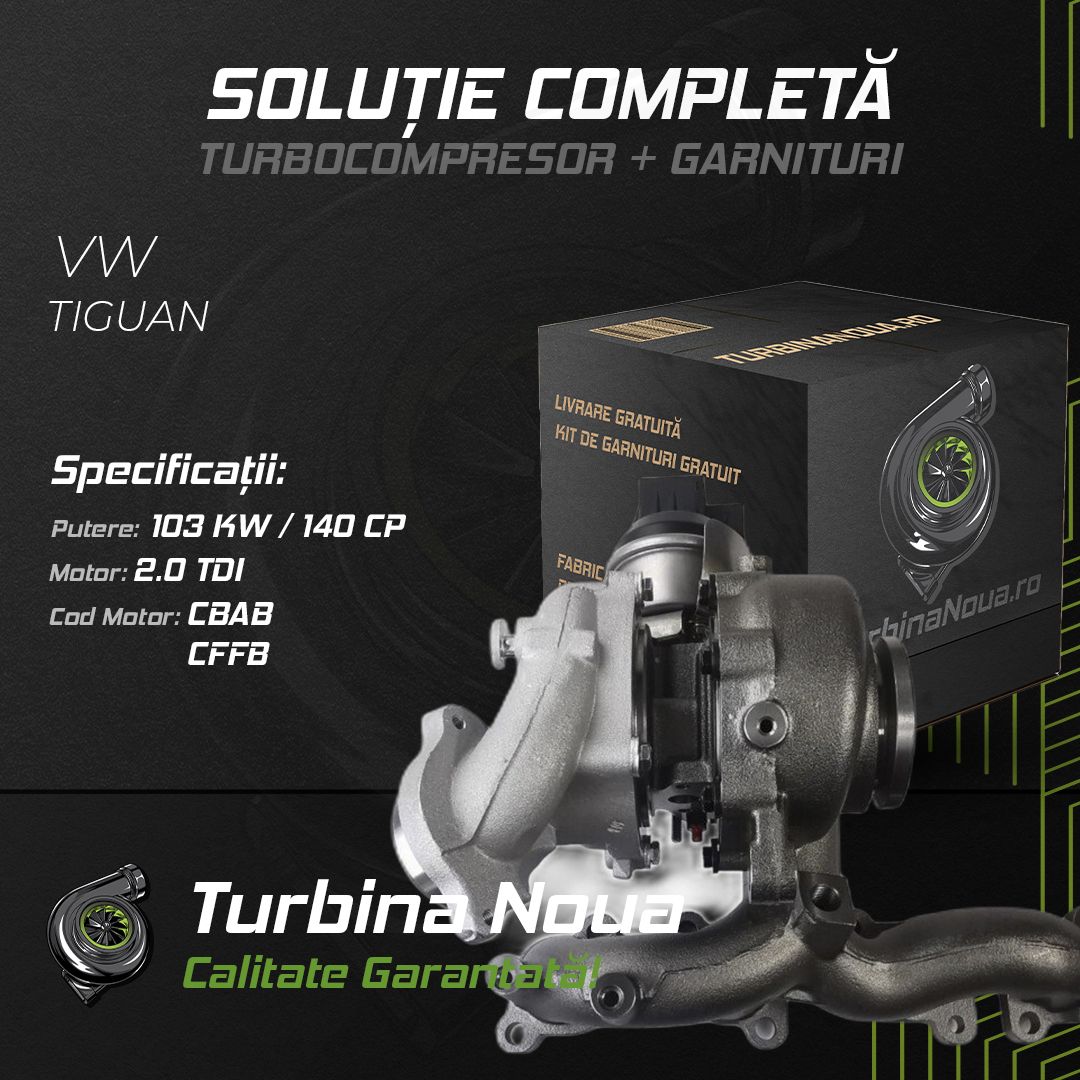 Turbina VW TIGUAN 2.0 TDI 103 KW / 140 CP Noua - Image 2