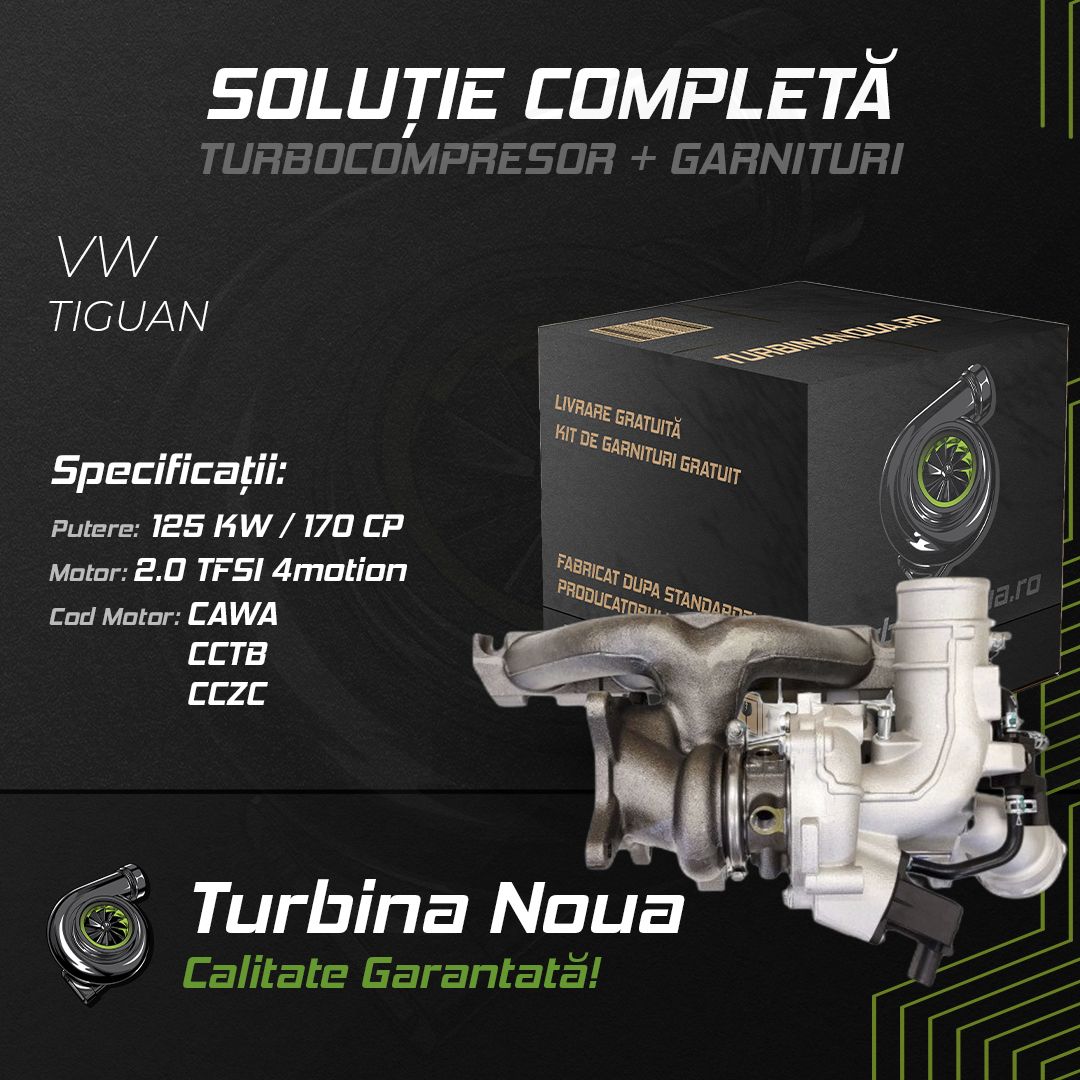 Turbina VW TIGUAN 2.0 TFSI 4motion 125 KW / 170 CP Noua - Image 2