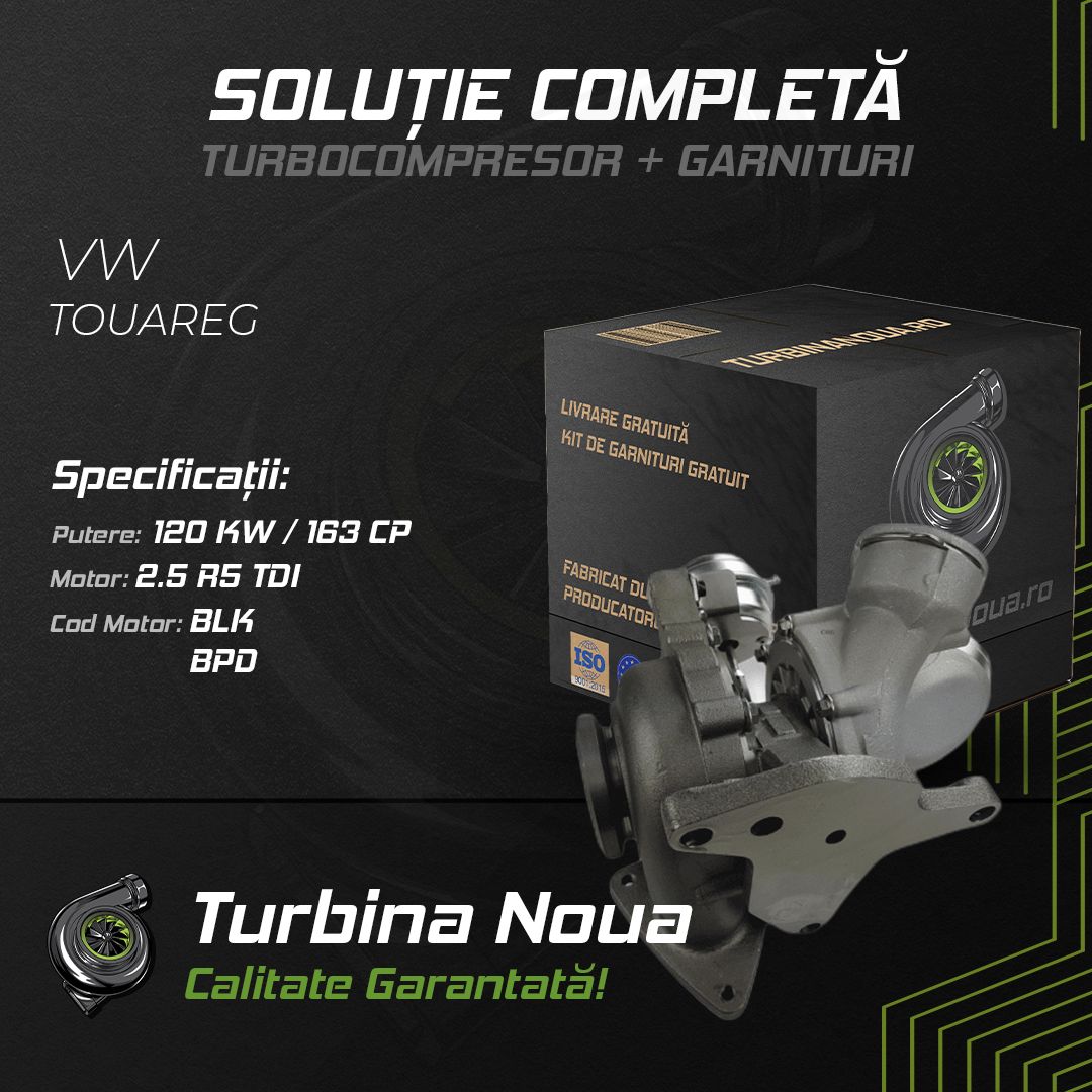 Turbina VW TOUAREG 2.5 R5 TDI 120 KW / 163 CP Noua - Image 2