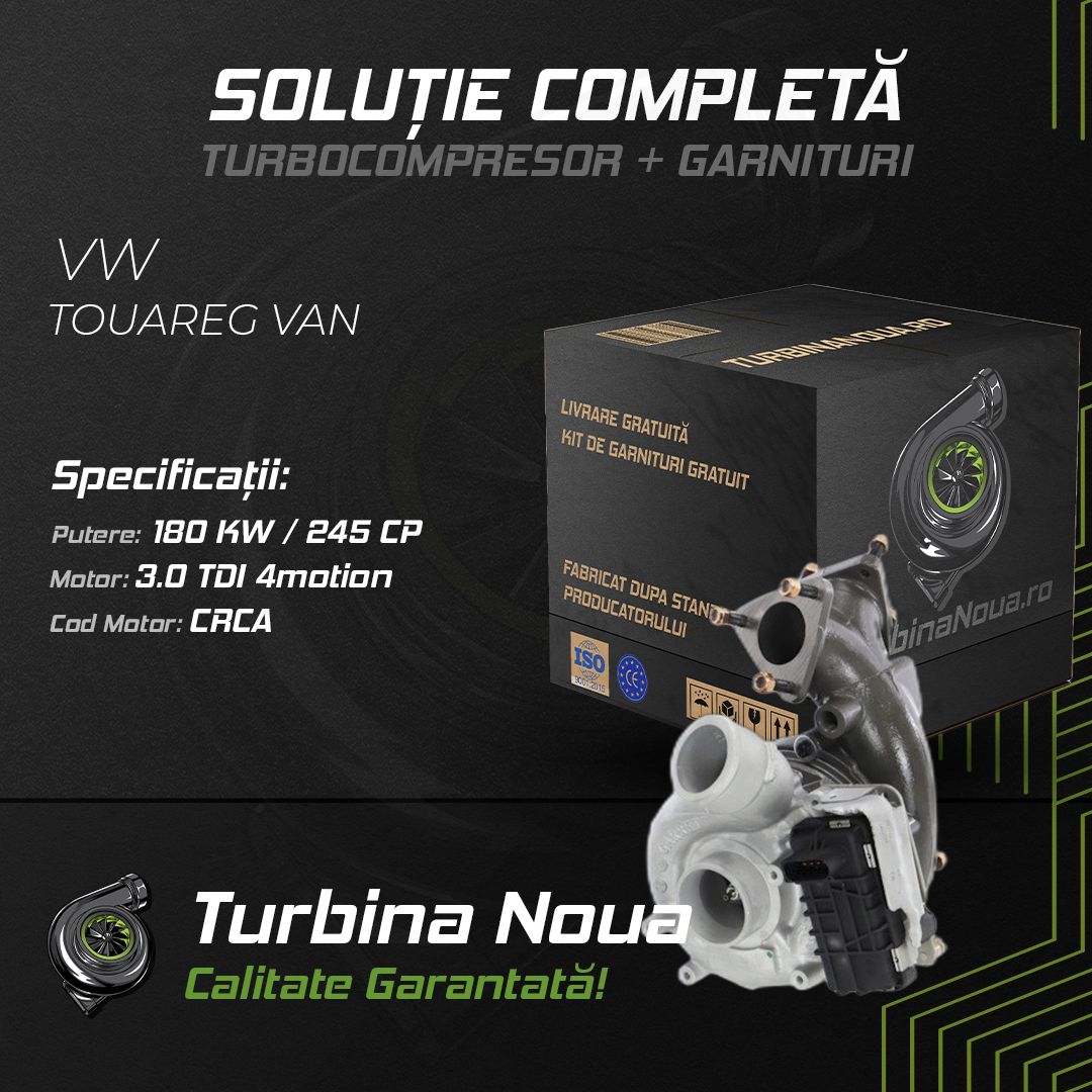 Turbina VW TOUAREG VAN 3.0 TDI 4motion 180 KW / 245 CP Noua - Image 2