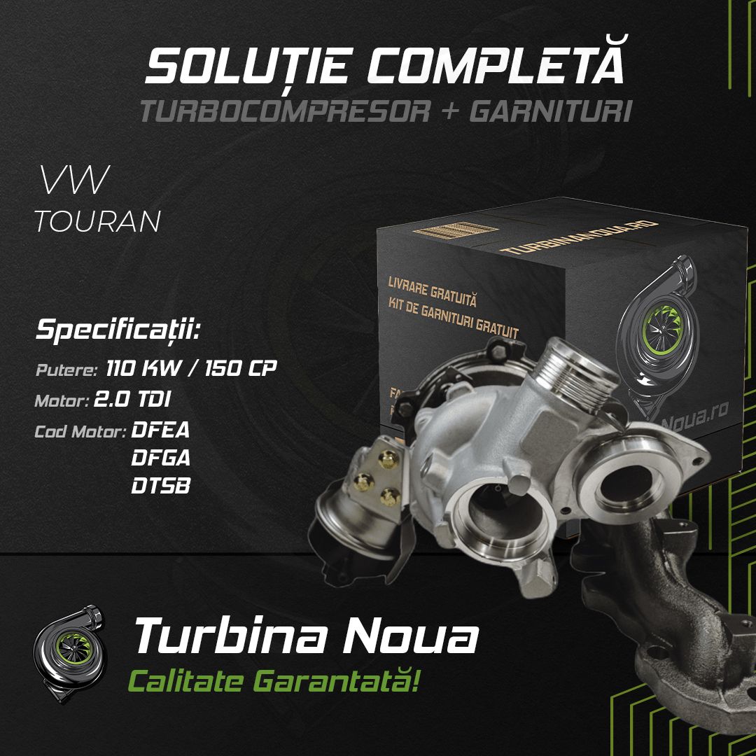 Turbina VW TOURAN 2.0 TDI 110 KW / 150 CP Noua - Image 2