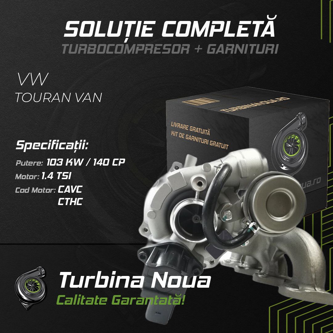 Turbina VW TOURAN VAN 1.4 TSI 103 KW / 140 CP Noua - Image 2