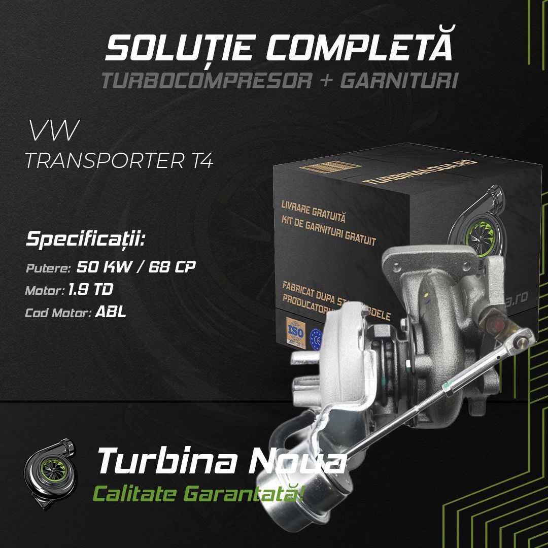 Turbina VW TRANSPORTER T4 1.9 TD 50 KW / 68 CP Noua - Image 2