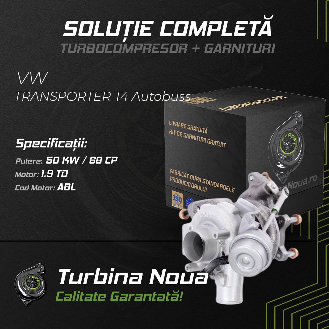 Turbina VW TRANSPORTER T4 Autobuss 1.9 TD 50 KW / 68 CP Noua - Image 2