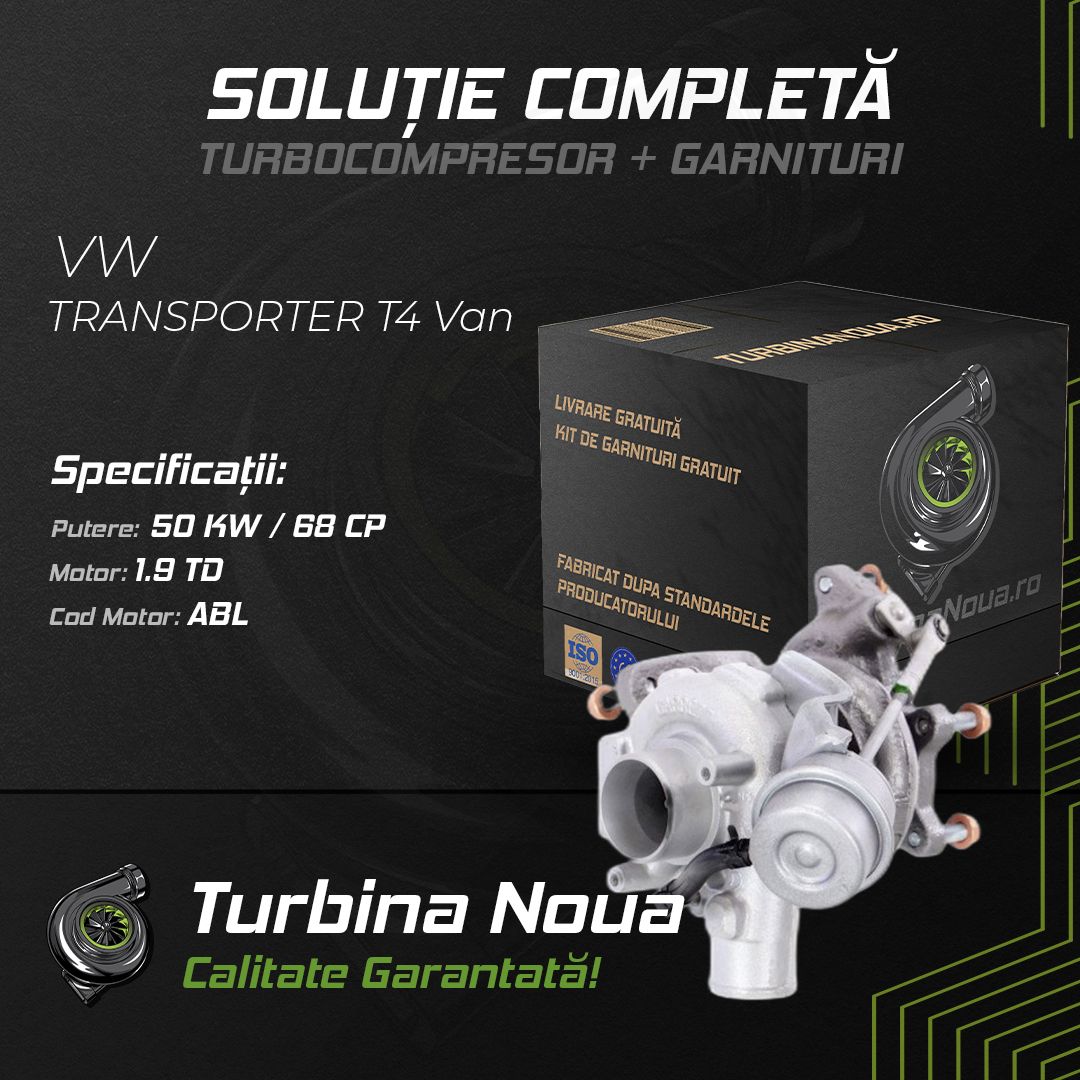 Turbina VW TRANSPORTER T4 Van 1.9 TD 50 KW / 68 CP Noua - Image 2