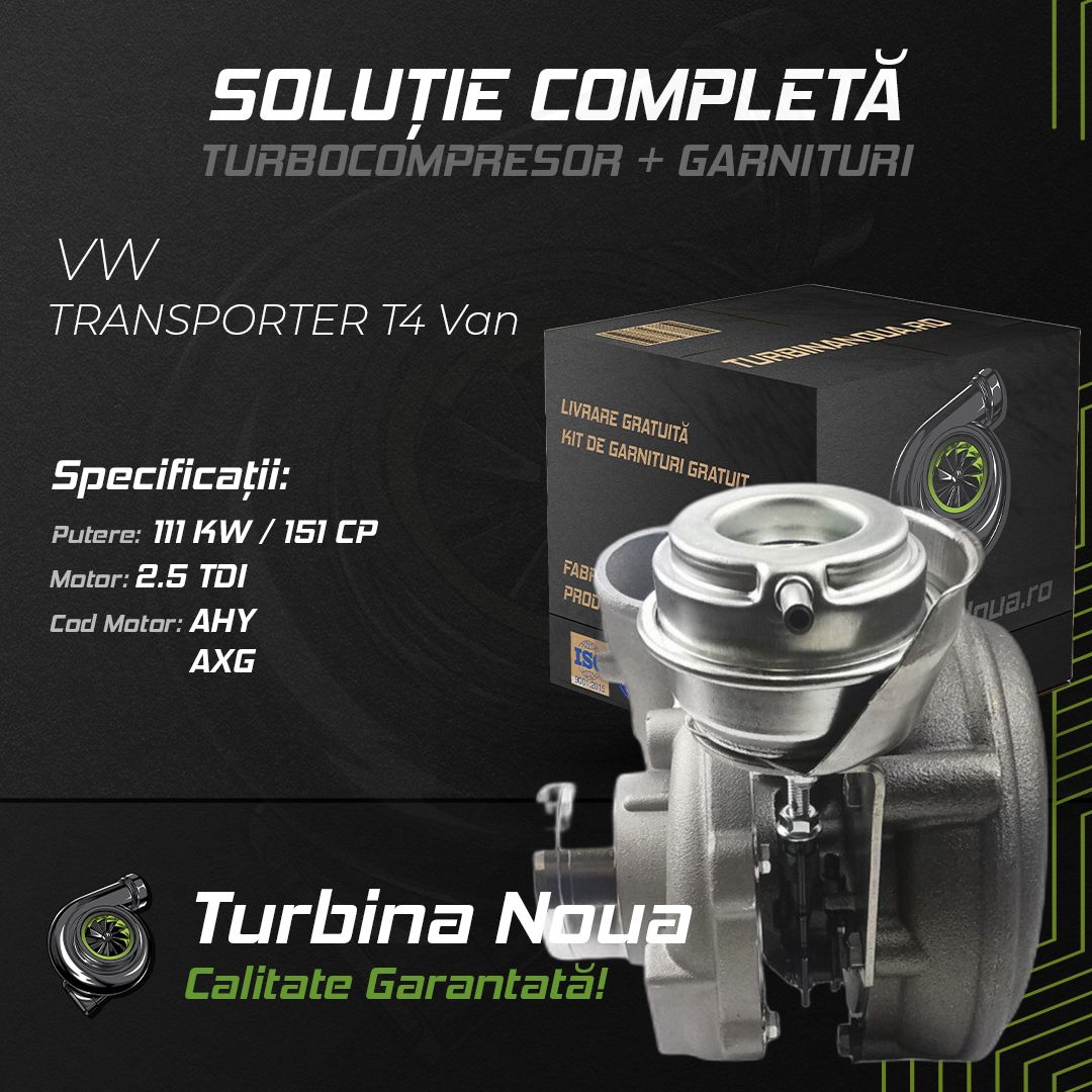 Turbina VW TRANSPORTER T4 Van 2.5 TDI 111 KW / 151 CP Noua - Image 2