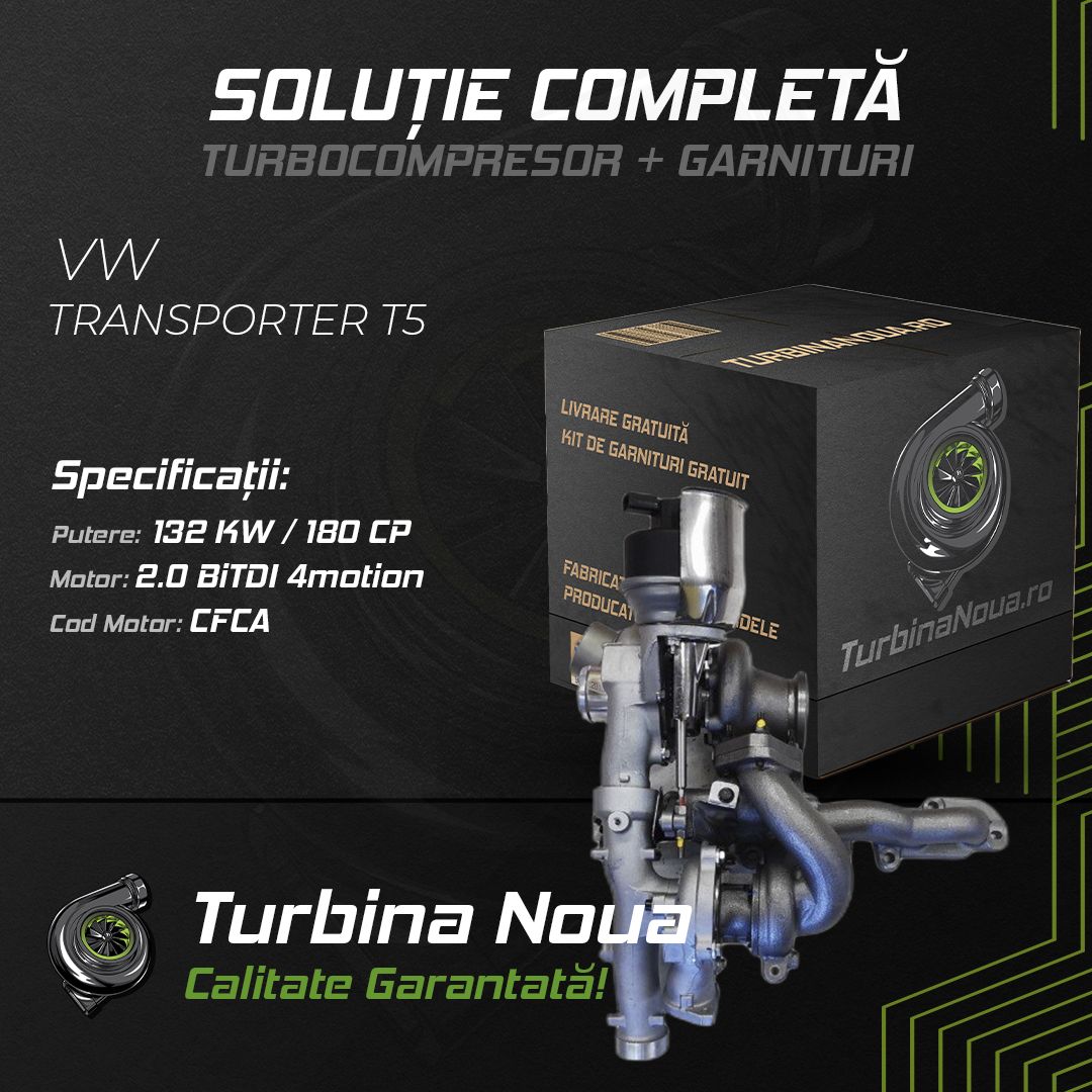 Turbina VW TRANSPORTER T5 2.0 BiTDI 4motion 132 KW / 180 CP Noua - Image 2