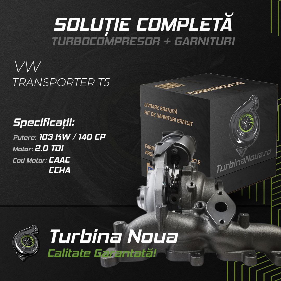 Turbina VW TRANSPORTER T5 2.0 TDI 103 KW / 140 CP Noua - Image 2