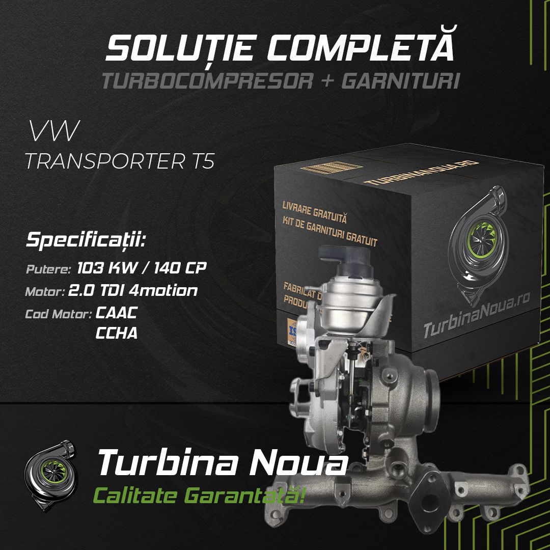 Turbina VW TRANSPORTER T5 2.0 TDI 4motion 103 KW / 140 CP Noua - Image 2