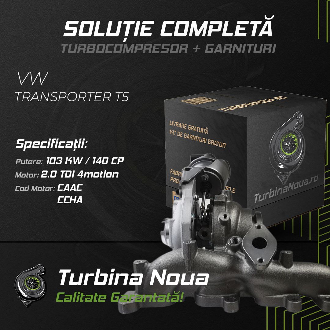 Turbina VW TRANSPORTER T5 2.0 TDI 4motion 103 KW / 140 CP Noua - Image 2