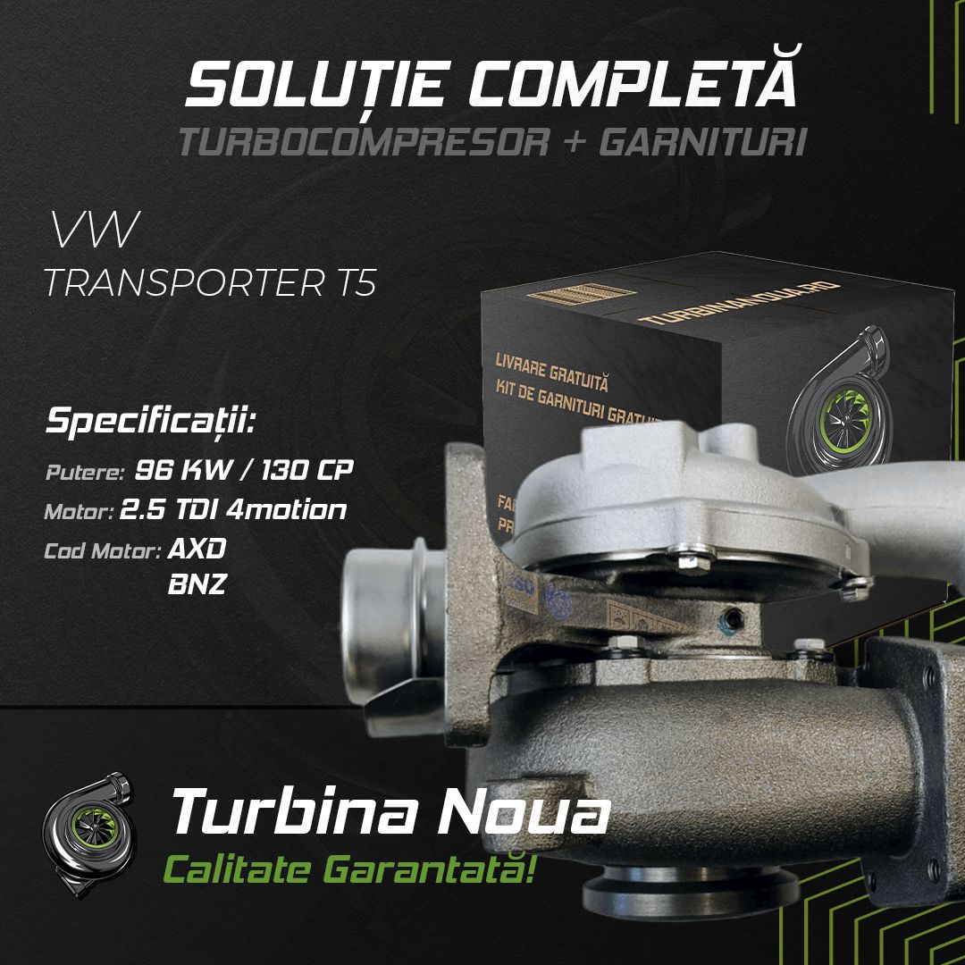 Turbina VW TRANSPORTER T5 2.5 TDI 4motion 96 KW / 130 CP Noua - Image 2