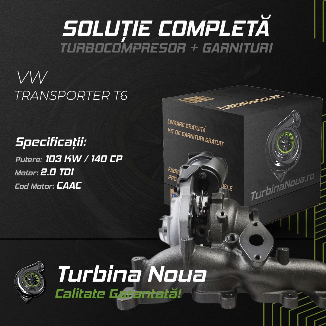 Turbina VW TRANSPORTER T6 2.0 TDI 103 KW / 140 CP Noua - Image 2